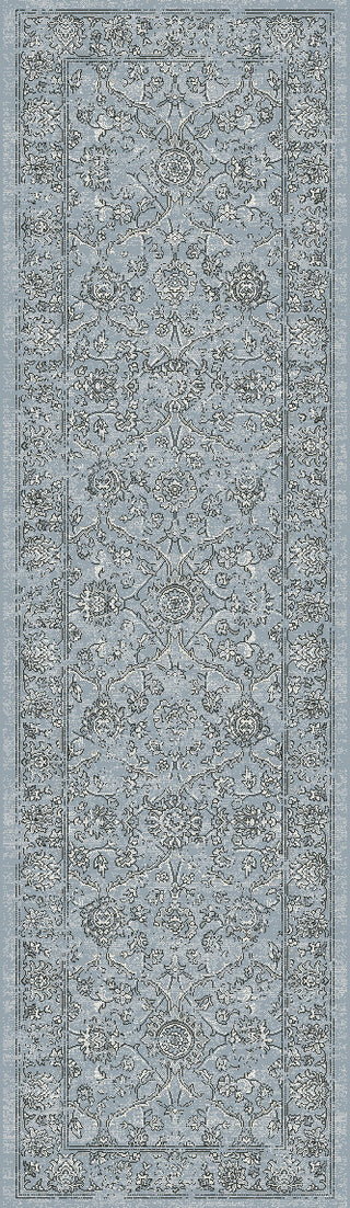 Dynamic Rugs Ancient Garden 57136 Steel Blue/Cream Area Rug Finished Runner Image