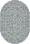 Dynamic Rugs Ancient Garden 57136 Steel Blue/Cream Area Rug Oval Image