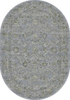 Dynamic Rugs Ancient Garden 57136 Steel Blue/Cream Area Rug Oval Image