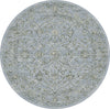Dynamic Rugs Ancient Garden 57136 Steel Blue/Cream Area Rug Round Image