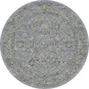 Dynamic Rugs Ancient Garden 57136 Steel Blue/Cream Area Rug Round Image