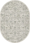 Dynamic Rugs Ancient Garden 57136 Silver/Grey Area Rug Oval Image