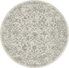 Dynamic Rugs Ancient Garden 57136 Silver/Grey Area Rug Round Image