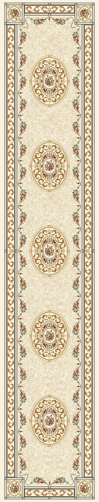 Dynamic Rugs Ancient Garden 57226 Ivory Area Rug Finished Runner Image