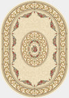 Dynamic Rugs Ancient Garden 57226 Ivory Area Rug Oval Image