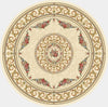 Dynamic Rugs Ancient Garden 57226 Ivory Area Rug Round Image
