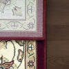Dynamic Rugs Ancient Garden 57365 Red/Ivory Area Rug Detail Image