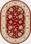 Dynamic Rugs Ancient Garden 57365 Red/Ivory Area Rug Oval Image