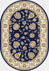 Dynamic Rugs Ancient Garden 57365 Blue/Ivory Area Rug Oval Shot