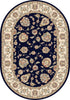 Dynamic Rugs Ancient Garden 57365 Blue/Ivory Area Rug Oval Image