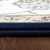 Dynamic Rugs Ancient Garden 57365 Blue/Ivory Area Rug Detail Image