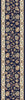 Dynamic Rugs Ancient Garden 57365 Blue/Ivory Area Rug Roll Runner Image