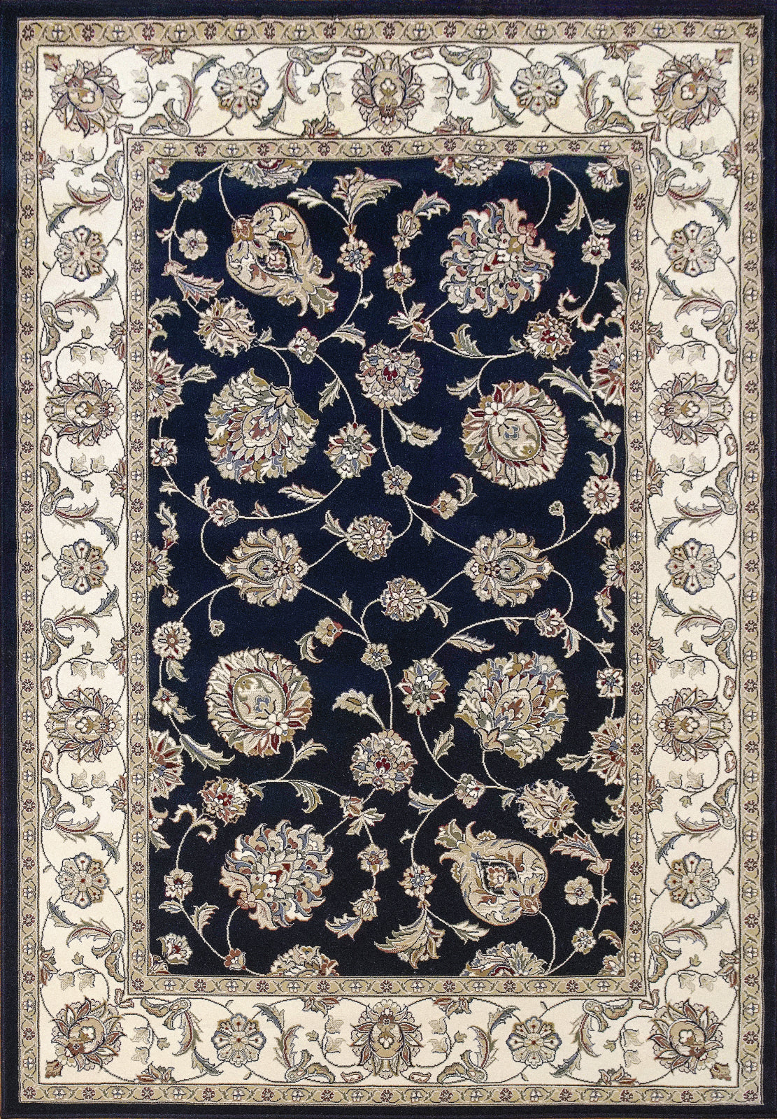 Dynamic Rugs Ancient Garden 57365 Blue/Ivory Area Rug main image