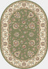 Dynamic Rugs Ancient Garden 57365 Green/Ivory Area Rug Oval Shot