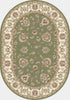 Dynamic Rugs Ancient Garden 57365 Green/Ivory Area Rug Oval Image
