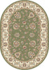Dynamic Rugs Ancient Garden 57365 Green/Ivory Area Rug Oval Image