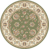 Dynamic Rugs Ancient Garden 57365 Green/Ivory Area Rug Round Image