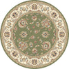 Dynamic Rugs Ancient Garden 57365 Green/Ivory Area Rug Round Image