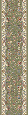 Dynamic Rugs Ancient Garden 57365 Green/Ivory Area Rug Roll Runner Image
