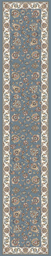 Dynamic Rugs Ancient Garden 57365 Light Blue/Ivory Area Rug Finished Runner Image