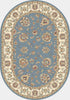 Dynamic Rugs Ancient Garden 57365 Light Blue/Ivory Area Rug Oval Shot