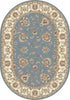 Dynamic Rugs Ancient Garden 57365 Light Blue/Ivory Area Rug Oval Image