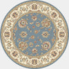 Dynamic Rugs Ancient Garden 57365 Light Blue/Ivory Area Rug Round Shot