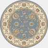 Dynamic Rugs Ancient Garden 57365 Light Blue/Ivory Area Rug Round Shot
