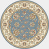 Dynamic Rugs Ancient Garden 57365 Light Blue/Ivory Area Rug Round Image