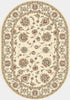 Dynamic Rugs Ancient Garden 57365 Ivory Area Rug Oval Shot