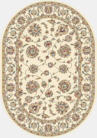 Dynamic Rugs Ancient Garden 57365 Ivory Area Rug Oval Image