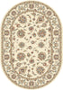 Dynamic Rugs Ancient Garden 57365 Ivory Area Rug Oval Image