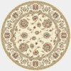 Dynamic Rugs Ancient Garden 57365 Ivory Area Rug Round Shot