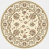 Dynamic Rugs Ancient Garden 57365 Ivory Area Rug Round Shot