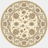 Dynamic Rugs Ancient Garden 57365 Ivory Area Rug Round Image