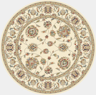 Dynamic Rugs Ancient Garden 57365 Ivory Area Rug Round Image