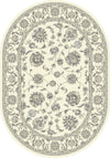 Dynamic Rugs Ancient Garden 57365 Cream Area Rug Oval Image