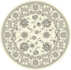 Dynamic Rugs Ancient Garden 57365 Cream Area Rug Round Image