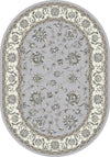 Dynamic Rugs Ancient Garden 57365 Soft Grey/Cream Area Rug Oval Image