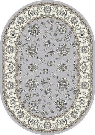 Dynamic Rugs Ancient Garden 57365 Soft Grey/Cream Area Rug Oval Image