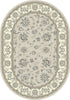 Dynamic Rugs Ancient Garden 57365 Soft Grey/Cream Area Rug Oval Image