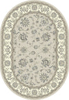 Dynamic Rugs Ancient Garden 57365 Soft Grey/Cream Area Rug Oval Image