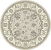 Dynamic Rugs Ancient Garden 57365 Soft Grey/Cream Area Rug Round Shot