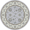 Dynamic Rugs Ancient Garden 57365 Soft Grey/Cream Area Rug Round Image