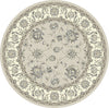 Dynamic Rugs Ancient Garden 57365 Soft Grey/Cream Area Rug Round Image