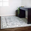 Dynamic Rugs Ancient Garden 57365 Soft Grey/Cream Area Rug Lifestyle Image Feature