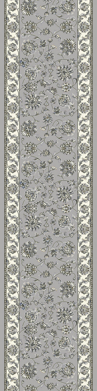 Dynamic Rugs Ancient Garden 57365 Soft Grey/Cream Area Rug Roll Runner Image