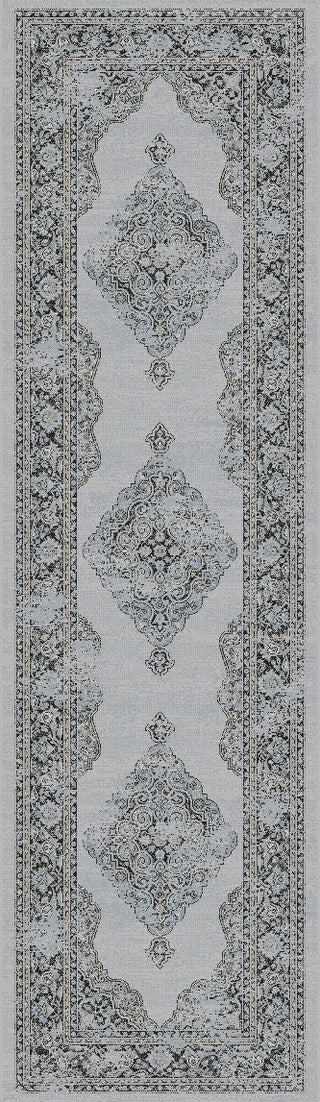 Dynamic Rugs Ancient Garden 57557 Soft Grey/Cream Area Rug Finished Runner Image