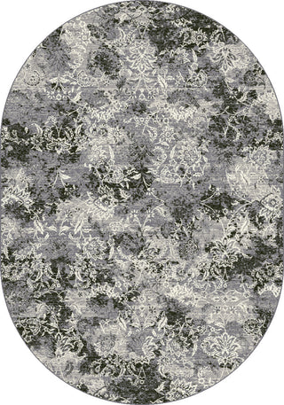 Dynamic Rugs Ancient Garden 57558 Grey Area Rug Oval Shot