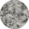 Dynamic Rugs Ancient Garden 57558 Grey Area Rug Round Image